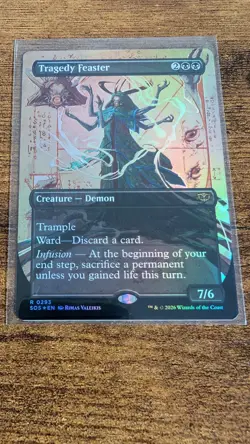 Tragedy Feaster FOIL Borderless #293 Secrets of Strixhaven SOS MTG Magic Rare - Image 1