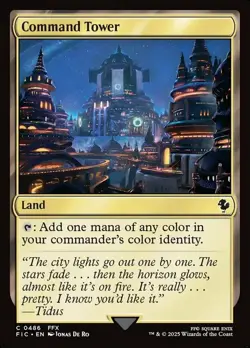 x4 Command Tower (0486) C MTG Commander: Final Fantasy M/NM, English - Image 1