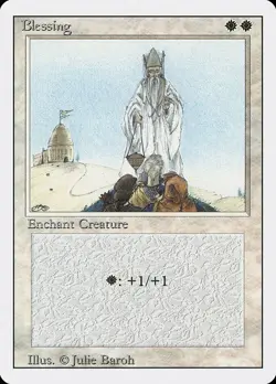 Blessing 1x MtG Revised PLAYED - Image 1