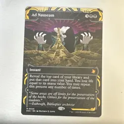 Ad Nauseam STX Mystical Archive SOA 0025 MTG Borderless EXT ALT Art - Image 1