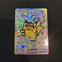 Pokemon Pikachu Special Doujin Art Starry Holo Card - Image 1