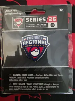 Official Pokemon Regional Championships Series 26 Logo Pin – New Sealed 🔥 - Image 1