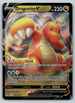 Dragonite V SWSH154 Holo Pokemon Holo NM Sword & Shield Promo - Image 1