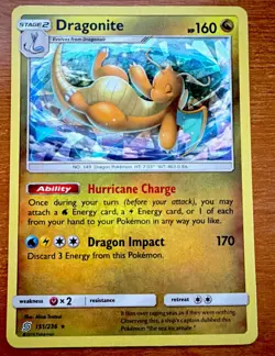 Pokemon Dragonite 151/236 Cracked Ice Holo Rare 160 HP SM Unified Minds - Image 1