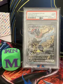 Pokemon TCG Greninja EX 132 Shrouded Fable Promo Special Illustration PSA 9 - Image 1
