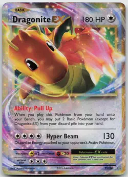 Dragonite EX 72/108 Holo EX Rare Evolutions Pokemon TCG MP - Image 1