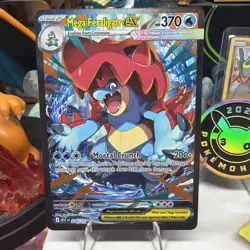 Pokemon Mega Feraligatr ex 274/217 SIR Ascended Heroes NM (Pack Fresh) - Image 1