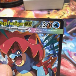 Pokemon Mega Feraligatr ex 274/217 SIR Ascended Heroes NM (Pack Fresh) - Image 5
