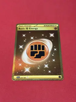 Basic Fighting Energy 258/198 Gold Secret Rare Scarlet & Violet SV1 Pokemon TCG - Image 1