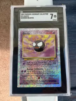 2002 Pokemon Legendary Collection Gastly #76 Reverse Holofoil SGC 7 NM - Image 2
