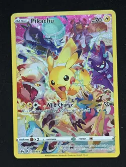 Pikachu 160/159 Crown Zenith Secret Rare Full Art Holo NM Pokemon TCG - Image 1