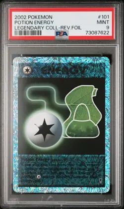 2002 POKEMON LEGENDARY COLLECTION Potion Energy #101 REVERSE HOLO PSA 9 - Image 1