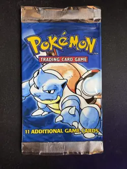 Pokemon Base Set 4th Print Booster Pack - EMPTY - WOTC - 1999-2000 - Blastoise 9781575306032 - Image 1