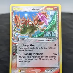 Pokemon Kingler EX Crystal Guardians 22/100 Reverse Holo Delta Species LP ⭐ - Image 1