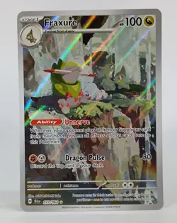 2024 Pokemon TCG Fraxure 077/064 SV: Shrouded Fable Holo Illustration Rare NM - Image 1