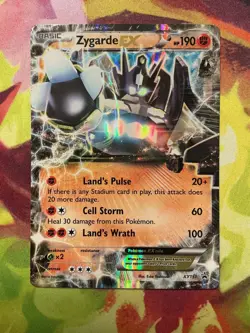 Zygarde EX (Shiny) XY151 Holo Promo XY Promo Pokemon Damaged - Image 1