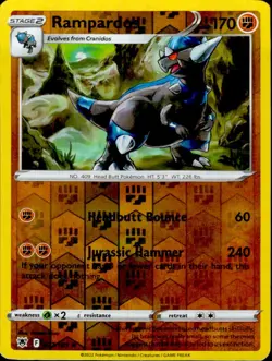 RAMPARDOS 077/189 HOLO RARE ASTRAL RADIANCE POKEMON NEAR MINT - Image 1