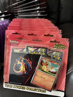 Pokemon TCG Ascended Heroes Tech Sticker Collection Charmander – X 10 Fast Ship - Image 3