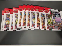 Pokemon - Scarlet & Violet - Obsidian Flames Triple Blister x 11 (33 PACKS!) - Image 1