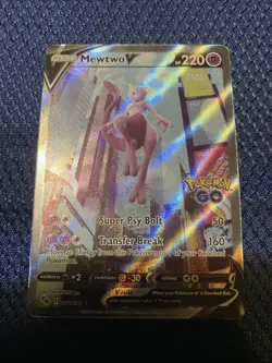 Mewtwo V (Alternate Full Art) 072/078 Pokemon GO Holo - Image 1