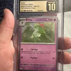 LOW POP CGC 10 Pristine ENGLISH Kirlia 059/132 Cosmos Holo Pokemon - Image 1