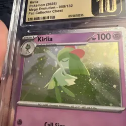 LOW POP CGC 10 Pristine ENGLISH Kirlia 059/132 Cosmos Holo Pokemon - Image 3