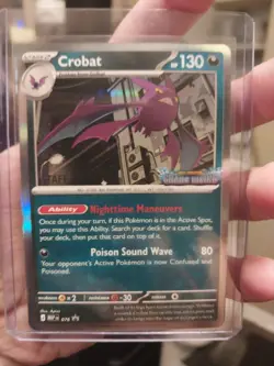 Pokemon Crobat #076 Chaos Rising Pre-Release Staff Promo NM - Image 1