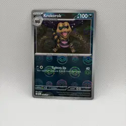 Krokorok 058/086 (Poke Ball Pattern) Reverse Holo Pokemon: Sv: Black Bolt - NM - Image 1