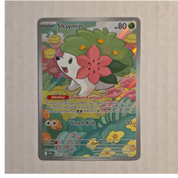 Pokemon Shaymin 185/182 Sv10: Destined Rivals Illustration Rare Full Art Holo NM - Image 1