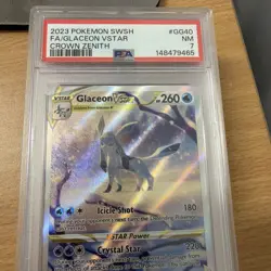 Pokemon TCG Glaceon VSTAR GG40/GG70 Crown Zenith PSA 7 NM - Image 3