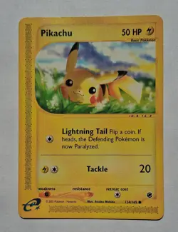 Pokemon - Pikachu - Expedition Base Set 124/165 - Common - HP - Image 1