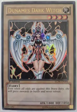 YuGiOh Dunames Dark Witch Ultra Rare 1st Edition LCJW-EN084 - Image 1