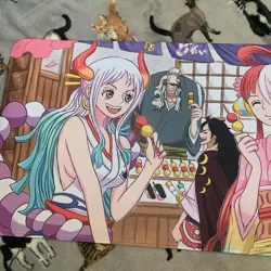 One Piece Yamato Uta Kouzuki Rubber Playmat Play Mat Tcg Trading Card Game CCG - Image 2
