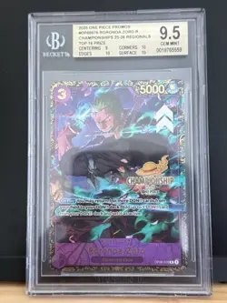 2025 ONE PIECE PROMO CHAMP 25-26 TOP 16 OP09-076 RORONOA ZORO BGS 9.5 - Image 1