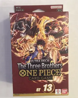 One Piece Ultra Deck: The Three Brothers (ST-13) English Edition, Sealed - Image 1