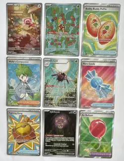 Pokemon TCG Mega Evolution Illustration Rare/ Ultra Rare Card Lot - 9 Cards Eng - Image 1