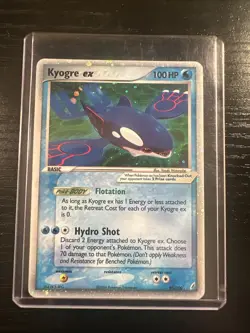 Pokemon TCG Kyogre EX Crystal Guardians Holo Card 95/100 Excellent Condition - Image 1