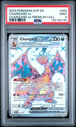 PSA 9 - Charizard EX SVP 056 — Scarlet Violet Promo Pokemon TCG Holo Card - Image 1