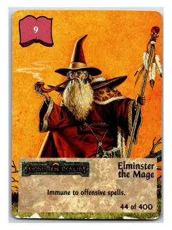 Spellfire Master of Magic #44 Elminster The Mage - CCG Card (1994 First Edition) - Image 1