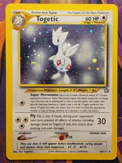 Togetic - 16/111 - Neo Genesis - Holo Rare - *SWIRL* - MP - Pokemon Card TCG - Image 1