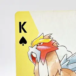 Entei Pokemon #244 Playing Card Gold Poker Pichu Nintendo Japanese Vintage Rare - Image 2