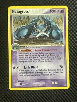 2005 Deoxys Metagross 11/107 Holo Pokemon Card VLP - Image 1