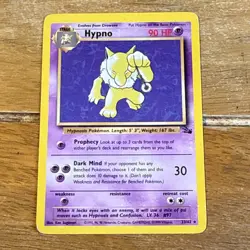 Pokemon TCG Hypno Fossil 23/62 Card Non Holo - Image 1