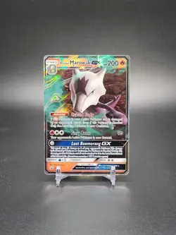 Alolan Marowak GX SM187 Sun Moon Promo Pokemon Card Holo MP/HP - Image 1
