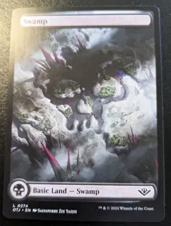 Swamp (Full Art) 0274 OTJ Land Outlaws Of Thunder Junction Magic: The Gathering - Image 1