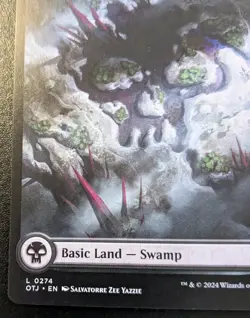 Swamp (Full Art) 0274 OTJ Land Outlaws Of Thunder Junction Magic: The Gathering - Image 4