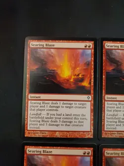 4x SEARING BLAZE Worldwake NM MTG Magic the Gathering Tcg Playset 4 X4 ** - Image 2