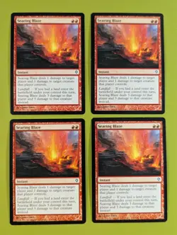 Searing Blaze x4 Worldwake 4x Playset Magic the Gathering MTG - Image 1