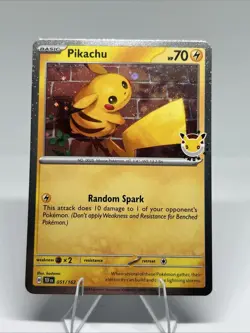 Pikachu Pokemon Day 2026 051/162 - 30th Anniversary Promo - Pokemon TCG C - Image 1