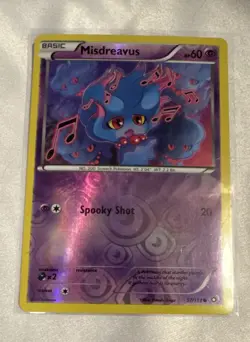 Pokemon TCG Misdreavus Legendary Treasures Reverse Holo 57/113 HP60 EN Common - Image 1